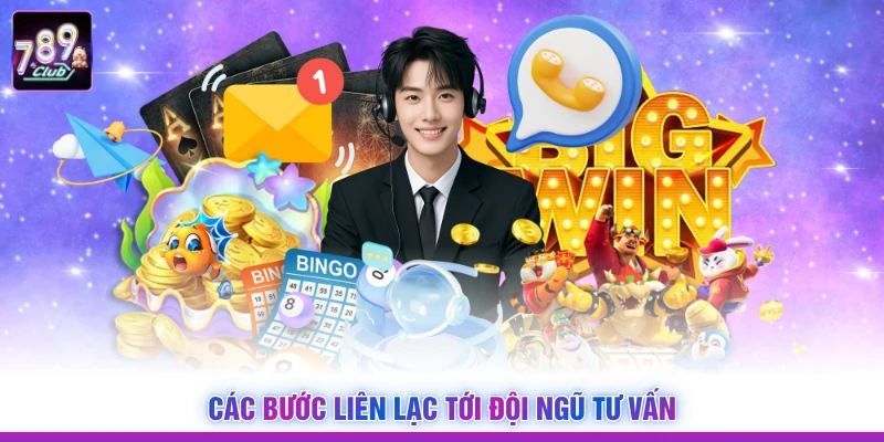 Các bước liên lạc tới đội ngũ tư vấn