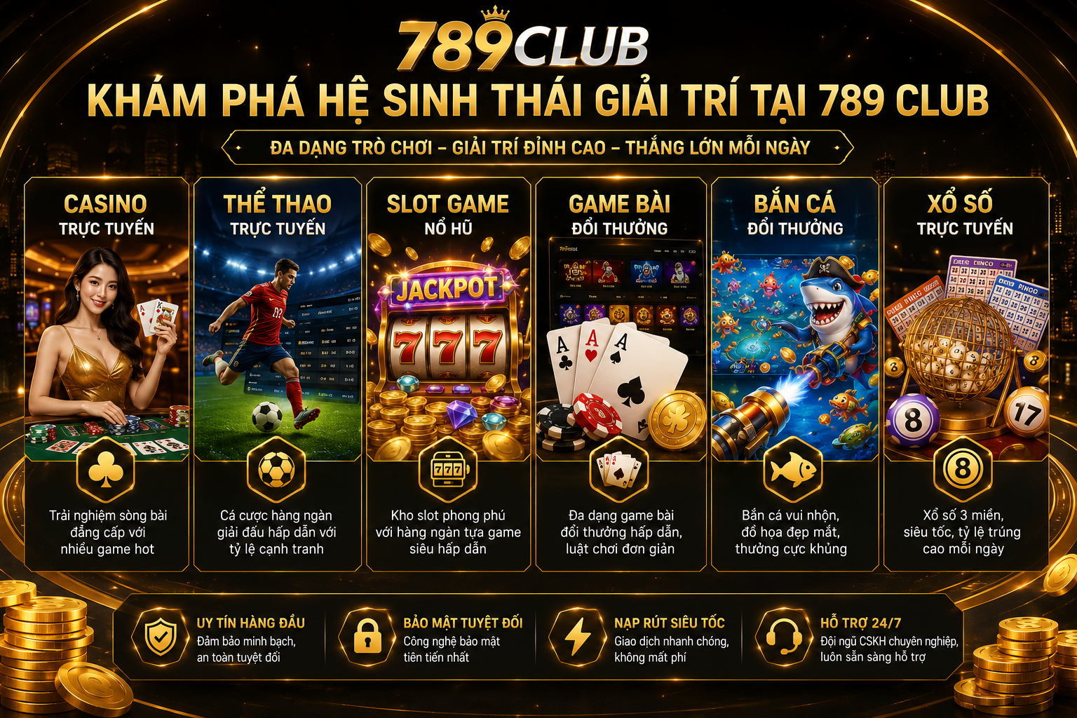 Khám phá hệ sinh thái giải trí tại 789 CLUB Khám phá hệ sinh thái giải trí tại 789 CLUB